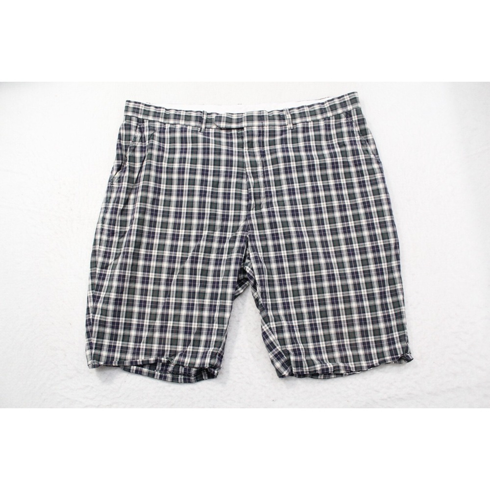 Polo Ralph Lauren Chino Shorts Plaid Flat Front Classic Fit Mens Size 40 x 10"